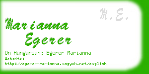 marianna egerer business card